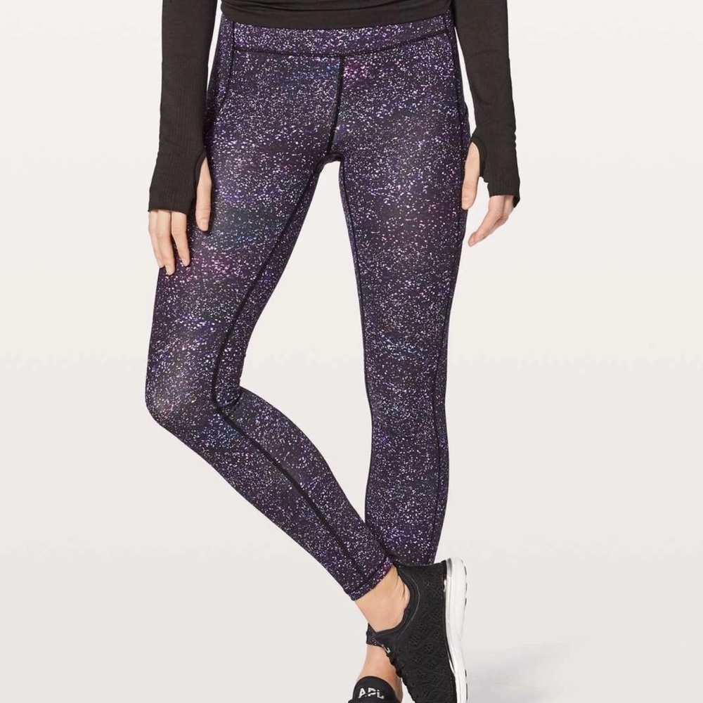 Lululemon Speed Up Tight Pockets 28" Crystalline Multi Size 4 MINT Condition